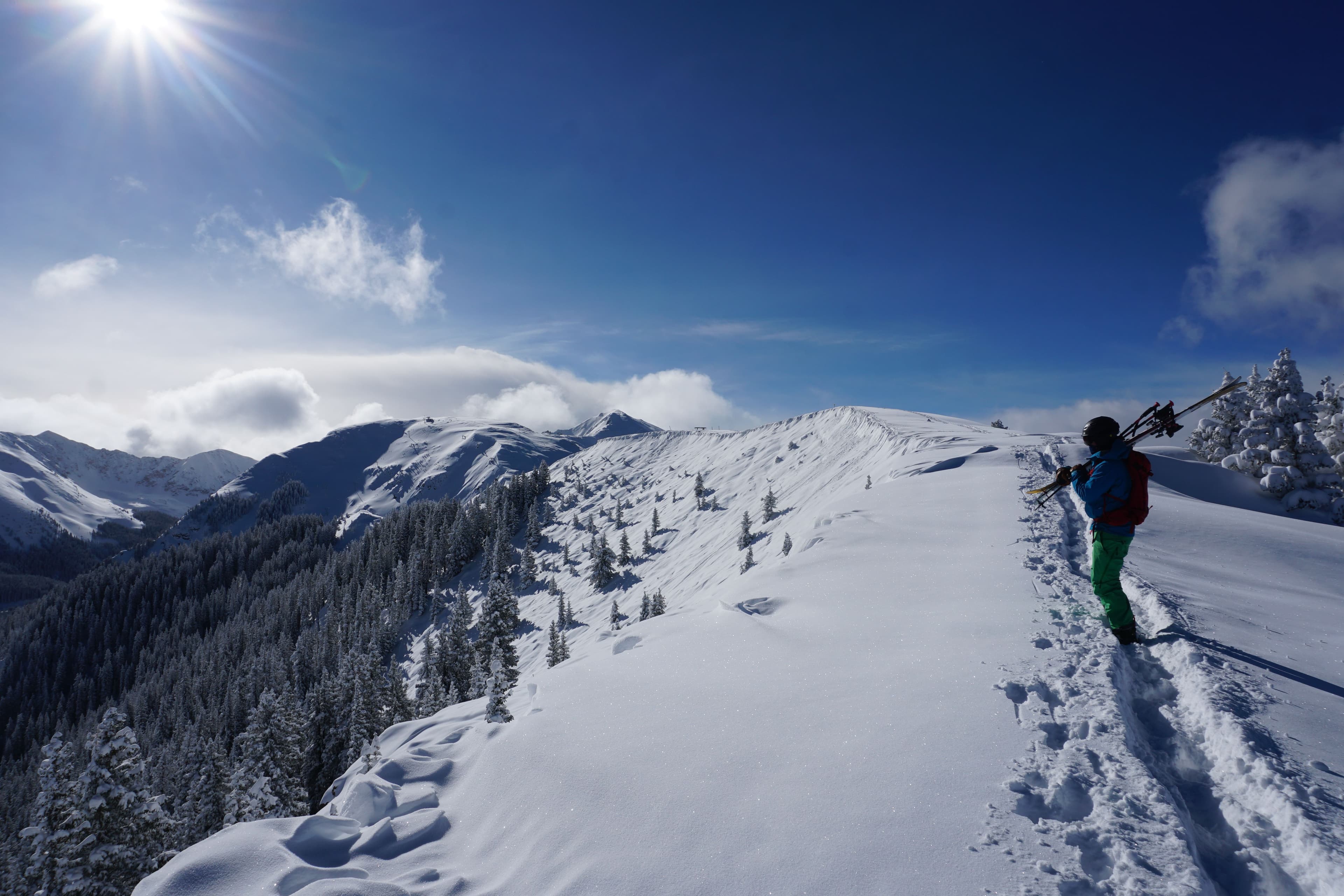 A Mountain, covered in snow.
