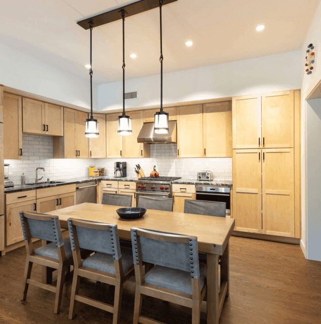 Kitchen area at one of The Blake residence suites.