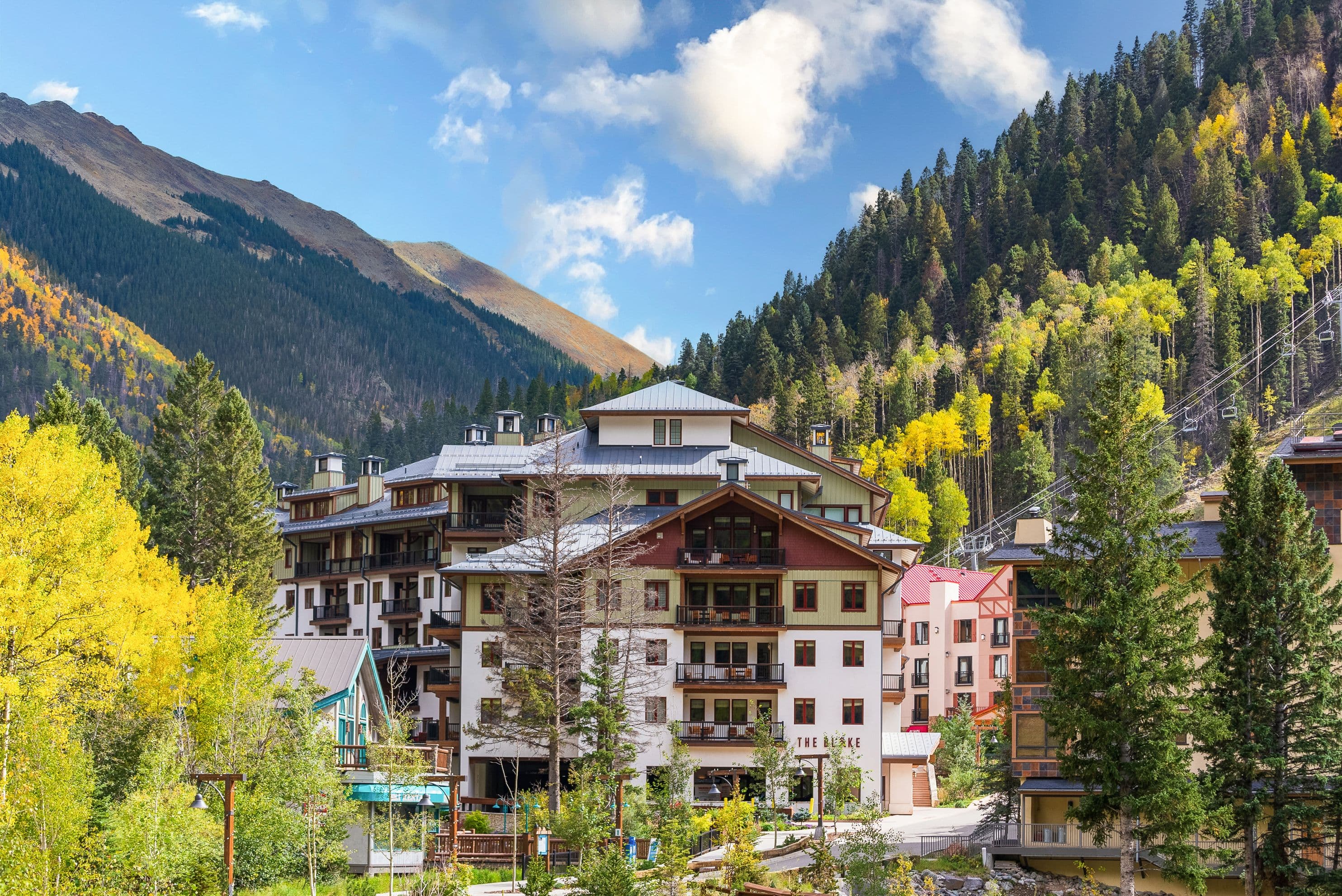 Exterior of The Blake hotel at Taos Ski Valley