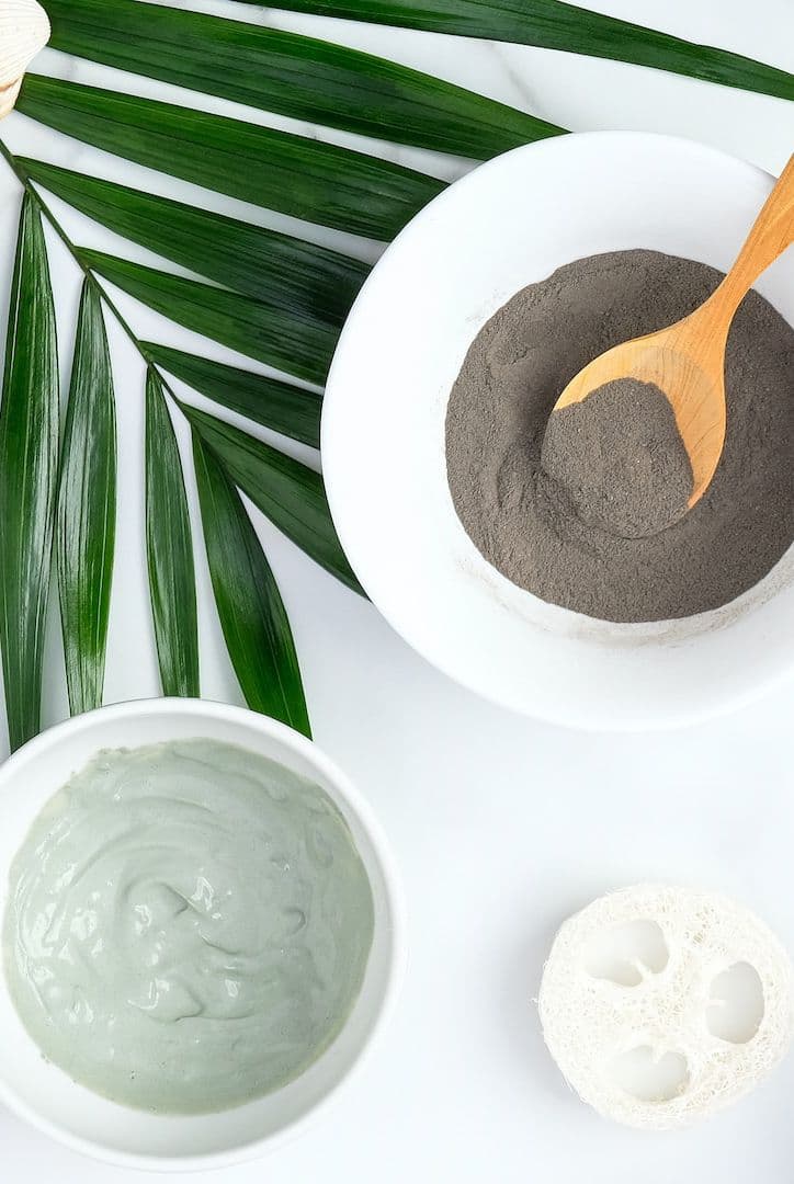 Face mask treatments ready to be applied