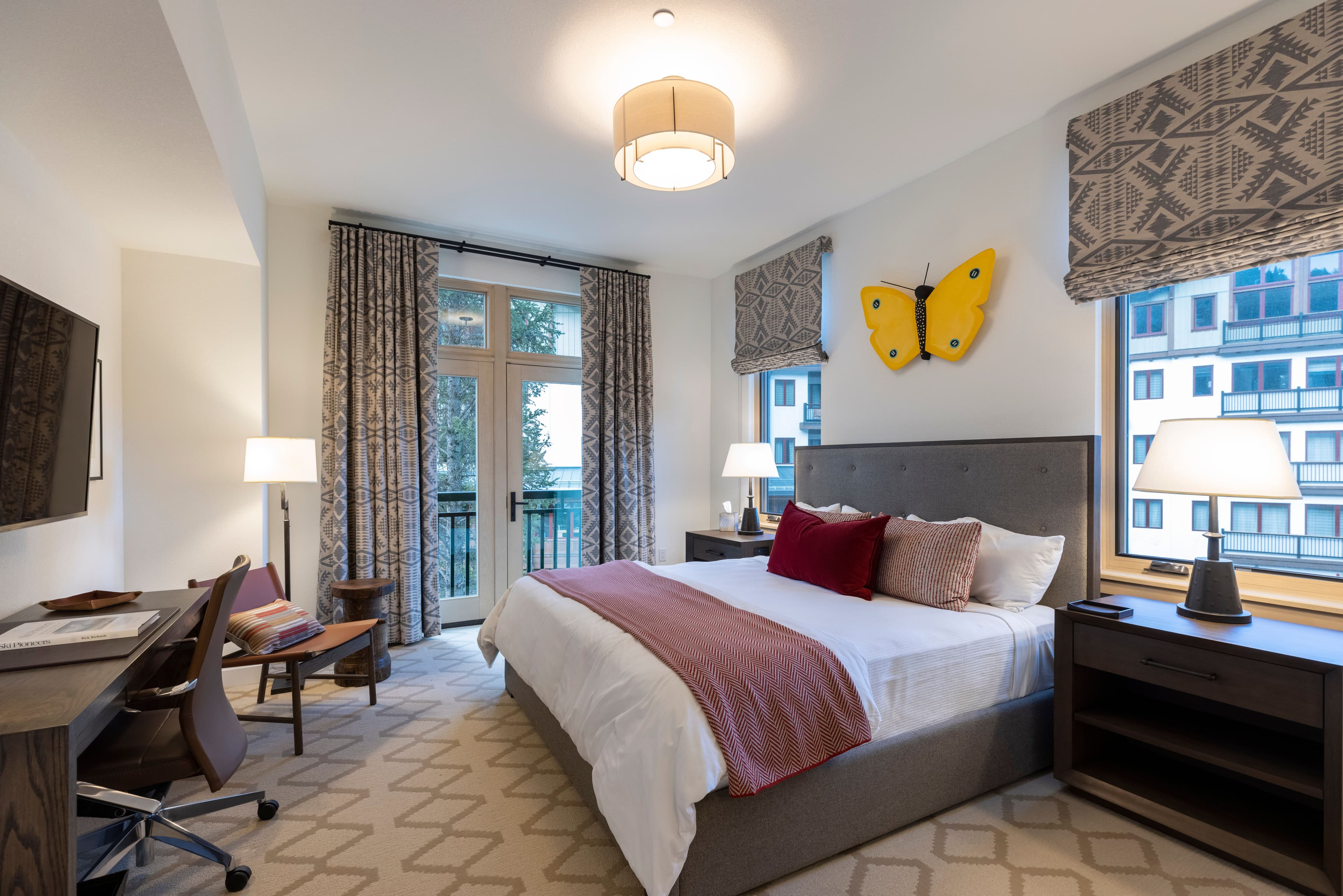 Bedroom of a three bedroom Blake residence