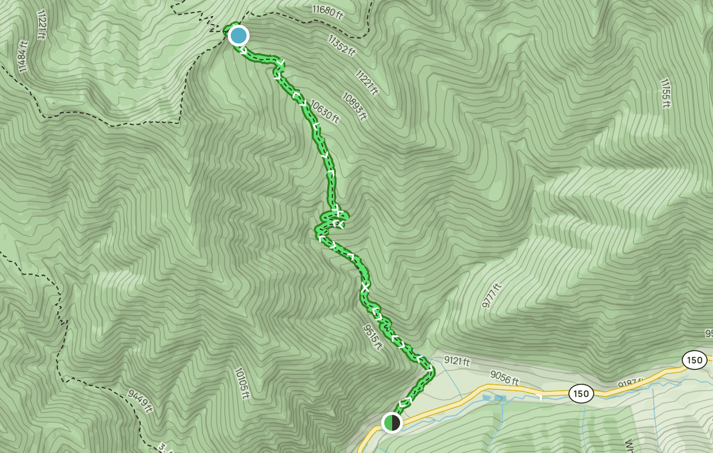 Gavilian hiking trail map. 